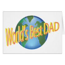 Worlds Best Dad cards