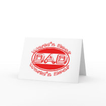 World's best Dad cards