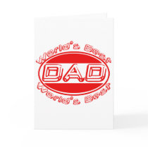 World's best Dad cards