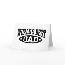 World's Best Dad Greeting Card
