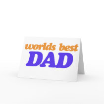 Worlds Best Dad Greeting Card