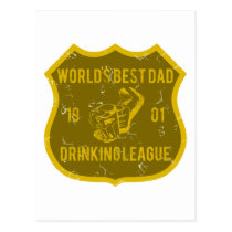 World's Best Dad - Drinking League postcards