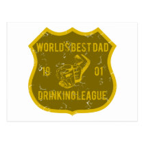 World's Best Dad - Drinking League postcards