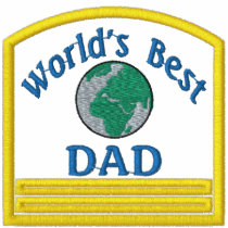 Worlds Best Dad Embroidered Shirt
