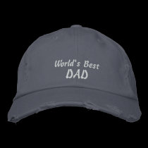 World's Best DAD-Father's Day-(Personalize Name) embroidered hats