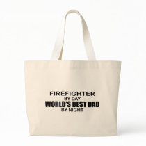 World's Best Dad - Firefighter Canvas Bags