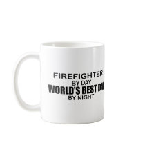 World's Best Dad - Firefighter Coffee Mugs