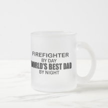 World's Best Dad - Firefighter Mug