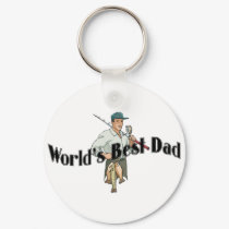 Worlds Best Dad Fisherman keychains