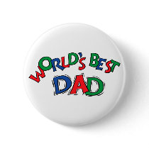 World's Best Dad Gift buttons
