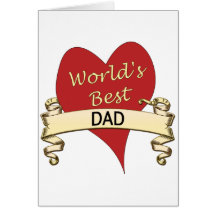 World's Best Dad Greeting Cards
