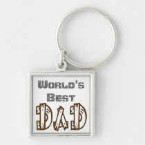 World's Best Dad In His Language Keychain keychains
