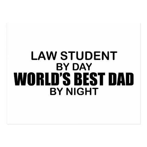World's Best Dad - Law Student Postcard
