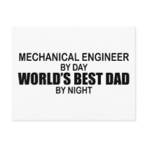 World's Best Dad - Mechanical Engineer Post Card