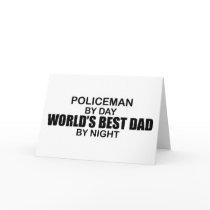 World's Best Dad - Policeman Greeting Cards