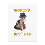 World's Best Dad postcards