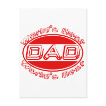 World's best Dad postcards