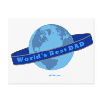 WORLD'S BEST DAD postcards