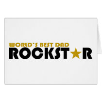 World's Best Dad Rockstar cards