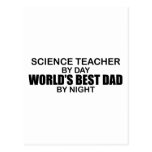 World's Best Dad - Science Teacher Postcards