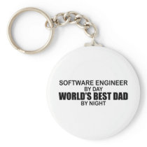 World's Best Dad - Software Engineer Keychain
