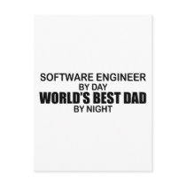World's Best Dad - Software Engineer Post Cards