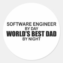 World's Best Dad - Software Engineer Stickers