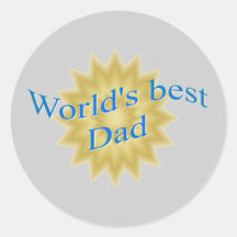 World's Best Dad Sticker