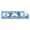 World's Best Dad Sticker bumper stickers by 2020fathersday World's Best Dad Sticker bumper stickers