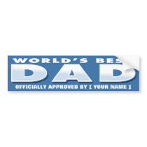 World's Best Dad Sticker bumper stickers