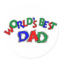 World's Best Dad Stickers
