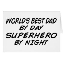 World's Best Dad - Superhero cards