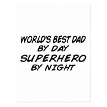 World's Best Dad - Superhero postcards