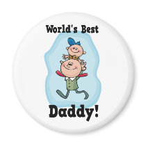 World's Best Daddy magnets by holiday_tshirts World's Best Daddy magnets
