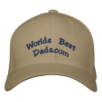 Worlds Best Dads.com embroidered hats