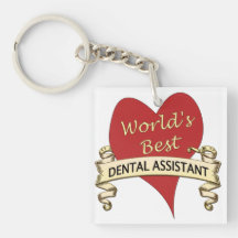 World's Best Dental Assistant Acrylic Key Chains