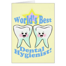 Worlds Best Dental Hygienist Card
