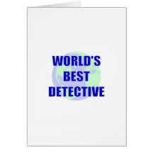 World's Best Detective Greeting Cards