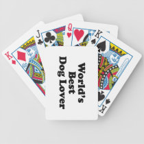 World's Best Dog Lover Bicycle Poker Cards
