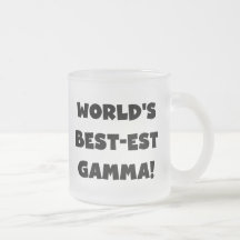 World's Best-est Gamma Black and White Coffee Mugs