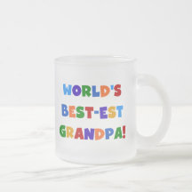 World's Best-est Grandpa Bright Colors Gifts Coffee Mugs