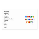 World's Best-est Poppi Bright Colors Gifts Business Card Template
