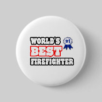 World's Best Firefighter Button