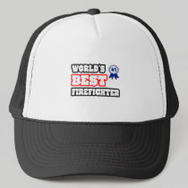World's Best Firefighter Mesh Hats