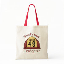Worlds Best Firefighter Hat bags