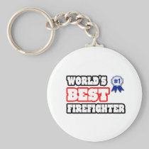 World's Best Firefighter Keychains