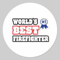 World's Best Firefighter Sticker
