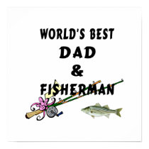 Worlds Best Fishing Dad Poster