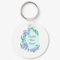 Worlds Best Friend keychains by naturetees Worlds Best Friend keychains