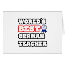 World's Best German Teacher Cards